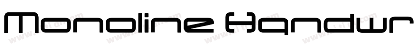 Monoline Handwritten字体转换